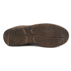 Kampol Zapatos casual hombre piel 86KAM nobuck marrón 5