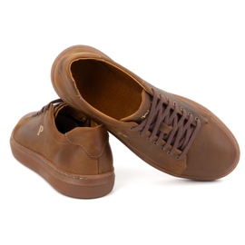 POLBUT 2127 Deportivas hombre piel camel marrón 6