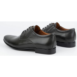 Olivier Zapatos formales de piel para hombre, elegantes, 480 gris. 5