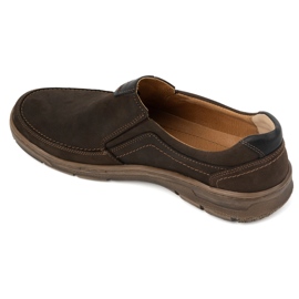 Kampol Zapatos casual slip-on hombre piel 58KAM marrón 6