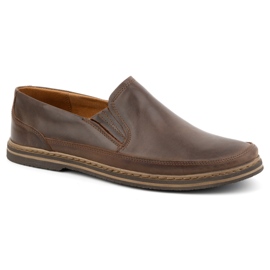 Olivier Zapatos hombre piel 612 marrón oscuro 2