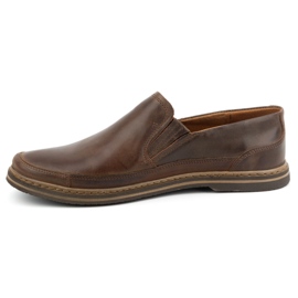Olivier Zapatos hombre piel 612 marrón oscuro 1