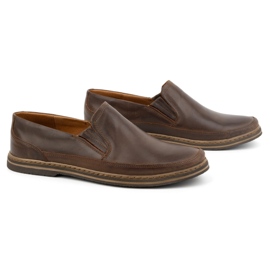 Olivier Zapatos hombre piel 612 marrón oscuro 3
