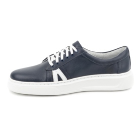 KOMODO Zapatos casual hombre piel 910/2, azul marino 1