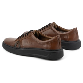 KOMODO Zapatos casual hombre piel 910/2 marrón 5