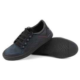 Olivier Zapatos con cordones hombre piel 287KZ, azul marino 2