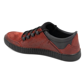 Olivier Zapatos cordones hombre piel 287KZ rojo 6