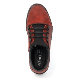 Olivier Zapatos cordones hombre piel 287KZ rojo 7
