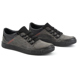 Olivier Zapatos cordones hombre piel 287KZ Gris 3