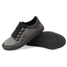 Olivier Zapatos cordones hombre piel 287KZ Gris 4