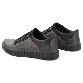 Olivier Zapatos cordones hombre piel 287KZ Gris 5