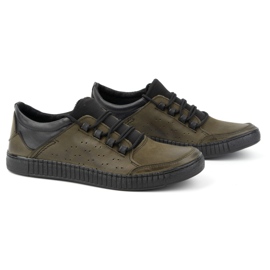 Olivier Zapatos cordones hombre piel 287KZ Verde 2