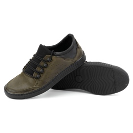 Olivier Zapatos cordones hombre piel 287KZ Verde 3