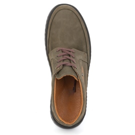 Olivier Zapatos casual hombre piel 960MA, verde 6