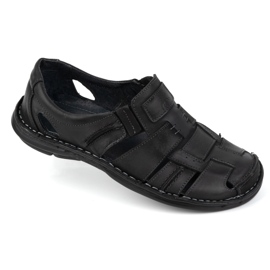 Olivier Zapatos slip-on hombre verano piel 902MP Summer negro 2