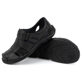 Olivier Zapatos slip-on hombre verano piel 902MP Summer negro 4