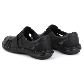 Olivier Zapatos slip-on hombre verano piel 902MP Summer negro 5