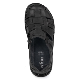 Olivier Zapatos slip-on hombre verano piel 902MP Summer negro 6
