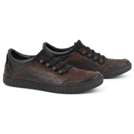 Olivier Zapatos cordones hombre piel 287KZ Marrón 2