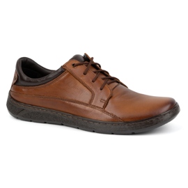 Olivier Zapatos cordones hombre piel 077KZ marrón 2