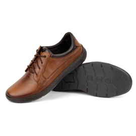 Olivier Zapatos cordones hombre piel 077KZ marrón 4