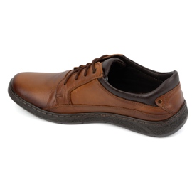 Olivier Zapatos cordones hombre piel 077KZ marrón 7