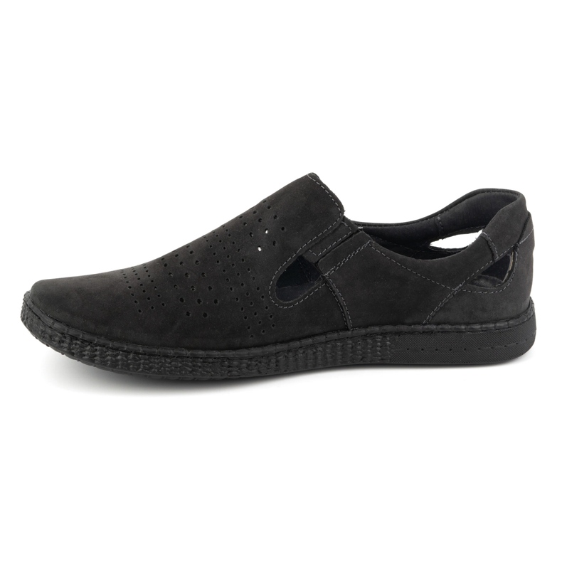 KOMODO Zapatos mocasines hombre piel 864 Negro 2