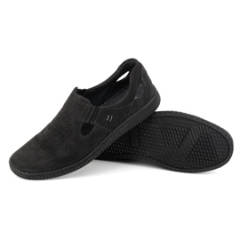 KOMODO Zapatos mocasines hombre piel 864 Negro 3