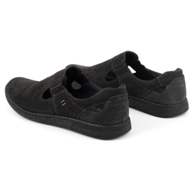 KOMODO Zapatos mocasines hombre piel 864 Negro 4
