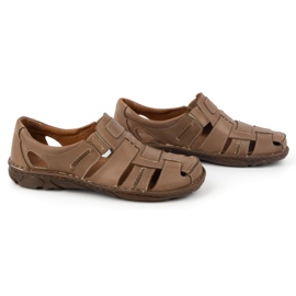 Olivier Zapatos slip-on hombre verano piel 902MP Summer marrón 3