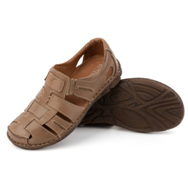 Olivier Zapatos slip-on hombre verano piel 902MP Summer marrón 4