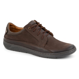 Olivier Zapatos cordones hombre piel 077KZ marrón oscuro 2