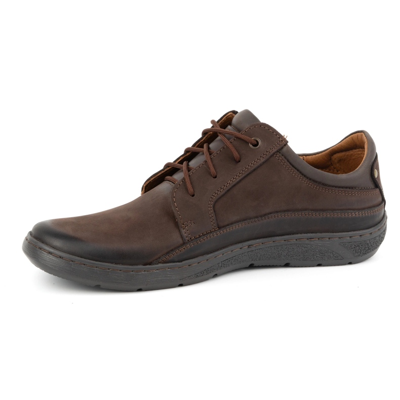 Olivier Zapatos cordones hombre piel 077KZ marrón oscuro 1
