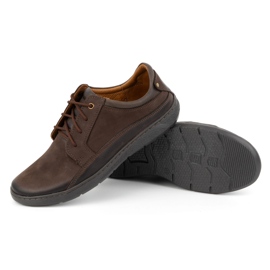 Olivier Zapatos cordones hombre piel 077KZ marrón oscuro 4