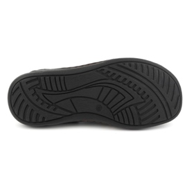 KOMODO Sandalias hombre piel con velcro 523K, negro 8
