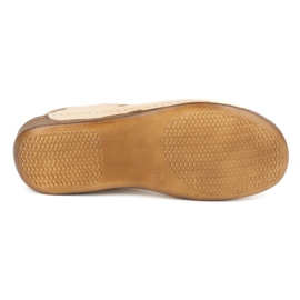 Olivier Sandalias mujer piel Polish, plantilla blanda 0546, beige marrón 6