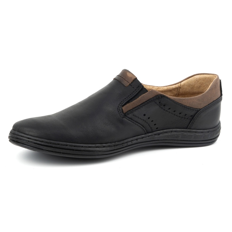 Polbut Zapatos slip-on hombre piel 401 Negro 1