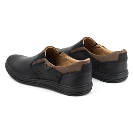 Polbut Zapatos slip-on hombre piel 401 Negro 5