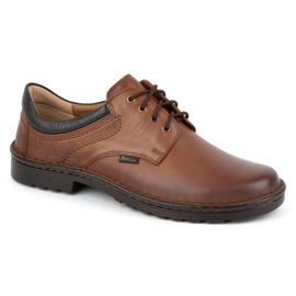 Kampol Zapatos casual hombre piel 11/C1 marrón 2