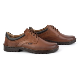 Kampol Zapatos casual hombre piel 11/C1 marrón 3