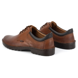 Kampol Zapatos casual hombre piel 11/C1 marrón 5
