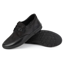 Olivier Zapatos con alzas casual para hombre con cordones, piel, 237KZ + 2,5 cm, negro 4