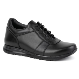 Olivier Zapatos con alzas hombre en piel con cordones Sport Style 408KZ + 3 cm, negro 2