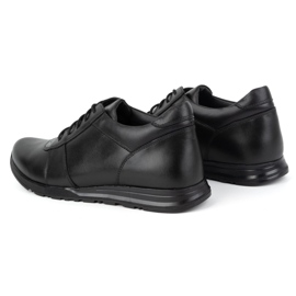 Olivier Zapatos con alzas hombre en piel con cordones Sport Style 408KZ + 3 cm, negro 5