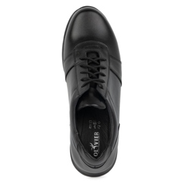 Olivier Zapatos con alzas hombre en piel con cordones Sport Style 408KZ + 3 cm, negro 6
