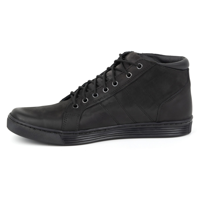 Olivier Botines hombre piel con cordones 311KZ Negro 1
