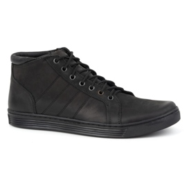 Olivier Botines hombre piel con cordones 311KZ Negro 2