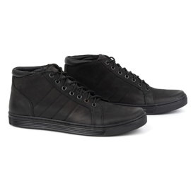 Olivier Botines hombre piel con cordones 311KZ Negro 3