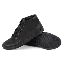 Olivier Botines hombre piel con cordones 311KZ Negro 4