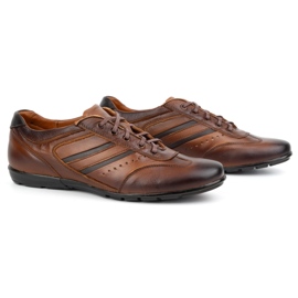 Olivier Zapato sport hombre piel modelo 7004DT marrón 3
